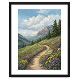 Serene Alpine Path Through Summer Wildflowers thumbnail