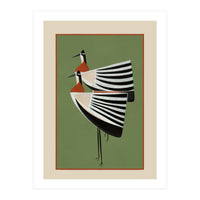 Striped Bird Pair (Print Only)