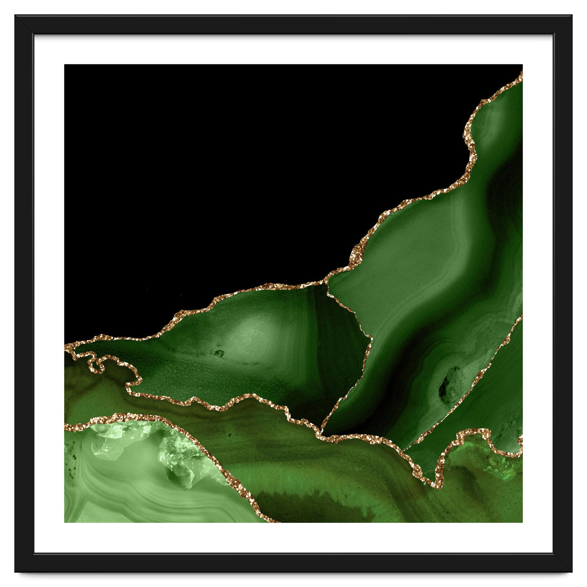 Green & Gold Agate Texture 03