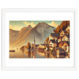 Vintage Hallstatt Poster, Austria thumbnail