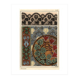 Cyclamen persicum motif in patterns for lace, wallpaper and fabric. (Print Only) thumbnail