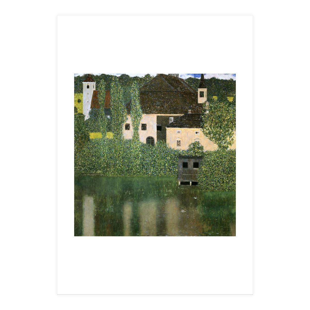 'Water Castle', 1908, Oil on canvas, 102,5 x 102 cm. (Print Only)