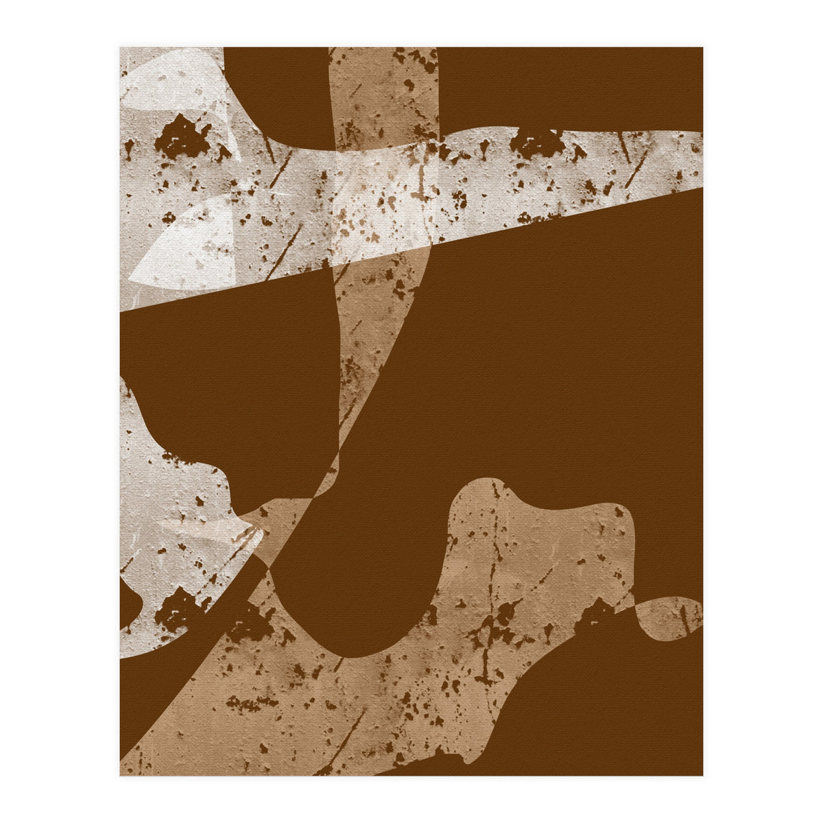 Brown Abstract Minimalist (Print Only)