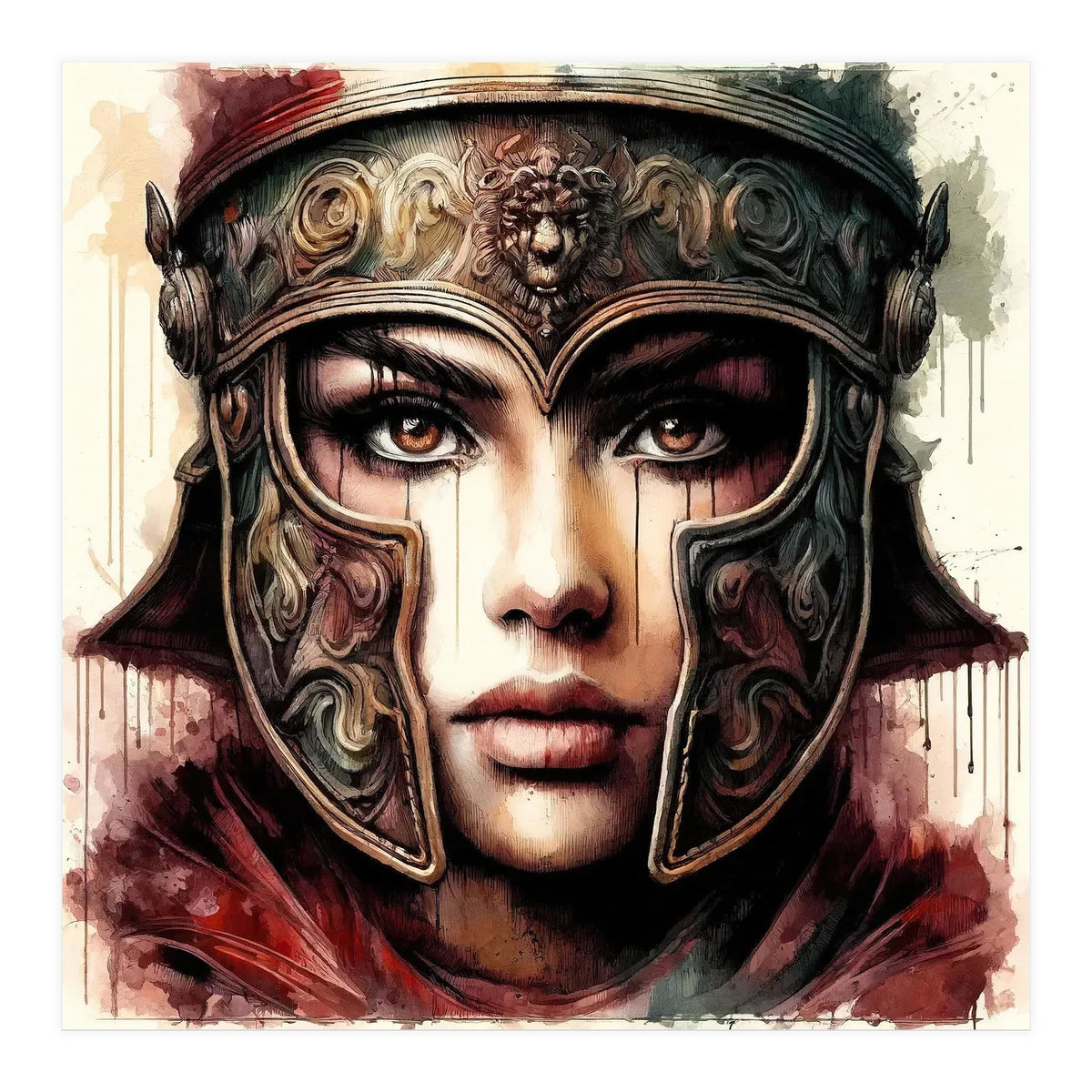 Lion Crest Armor Portrait (Print Only)
