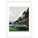 Graze, Cattle Nature Landscape Painting, Mountains Wild Adventure Cows, Animals Grassland Bohemian thumbnail