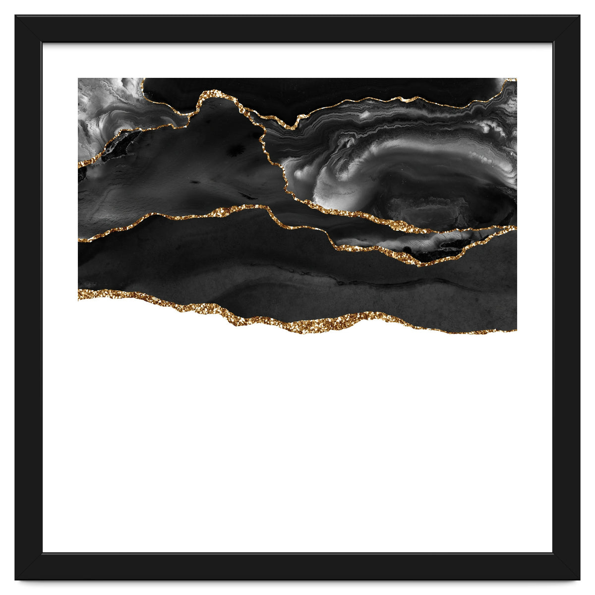 Black & Gold Agate Texture 05