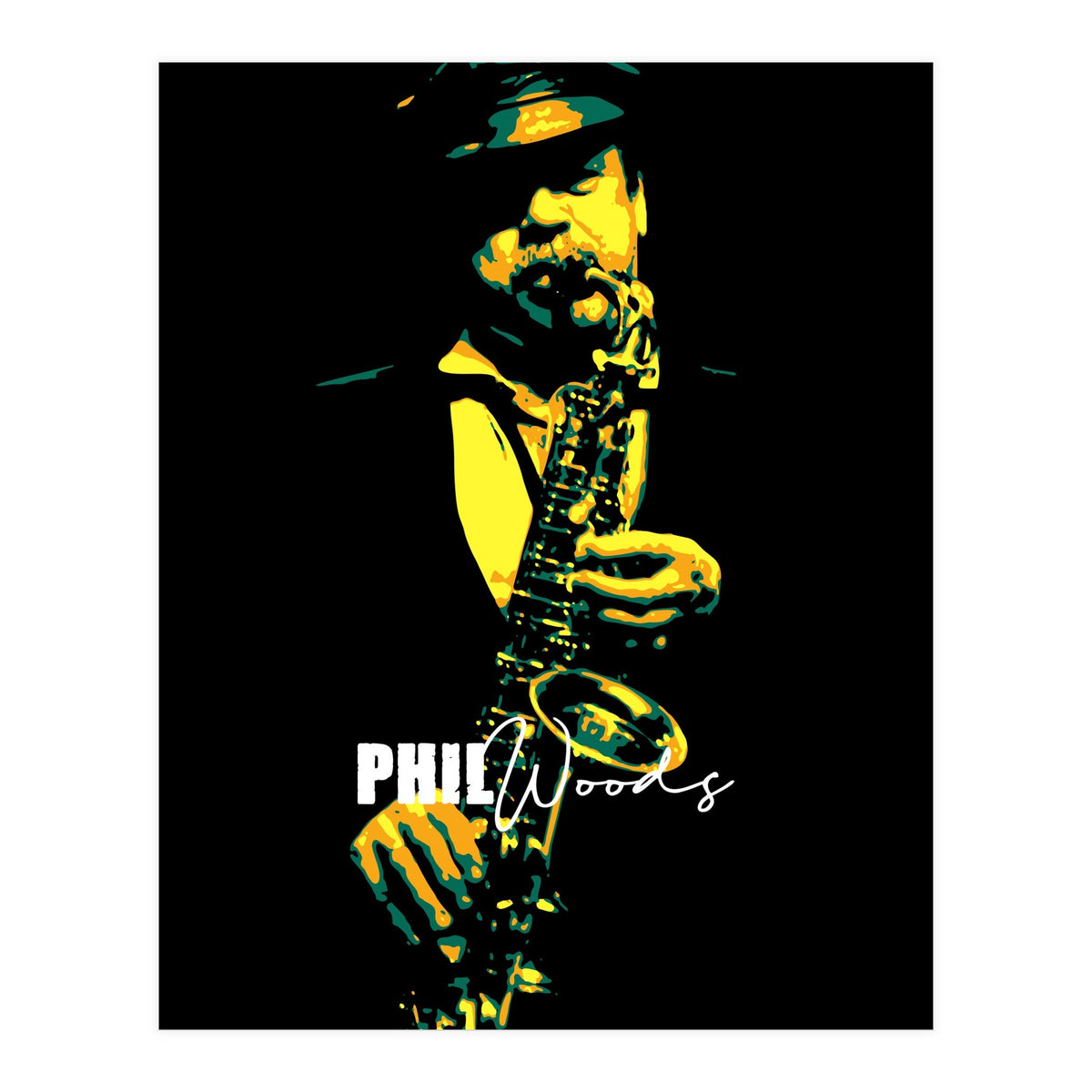 Phil Woods American Jazz Saxophonist Legend (Print Only)