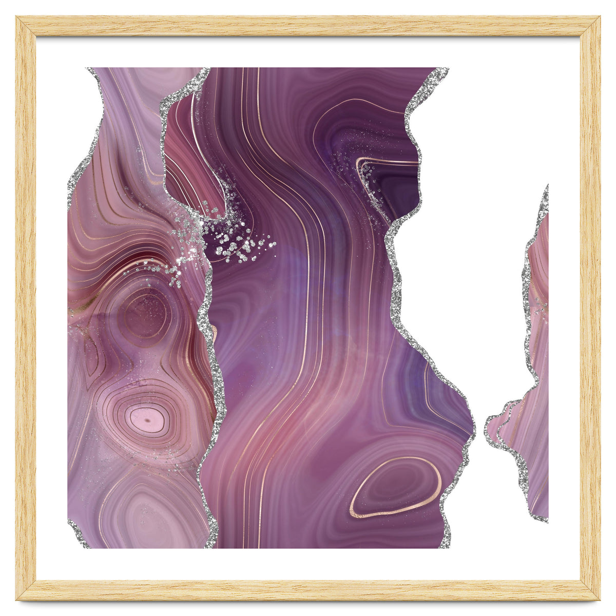 Mauve & Silver Agate Texture 05