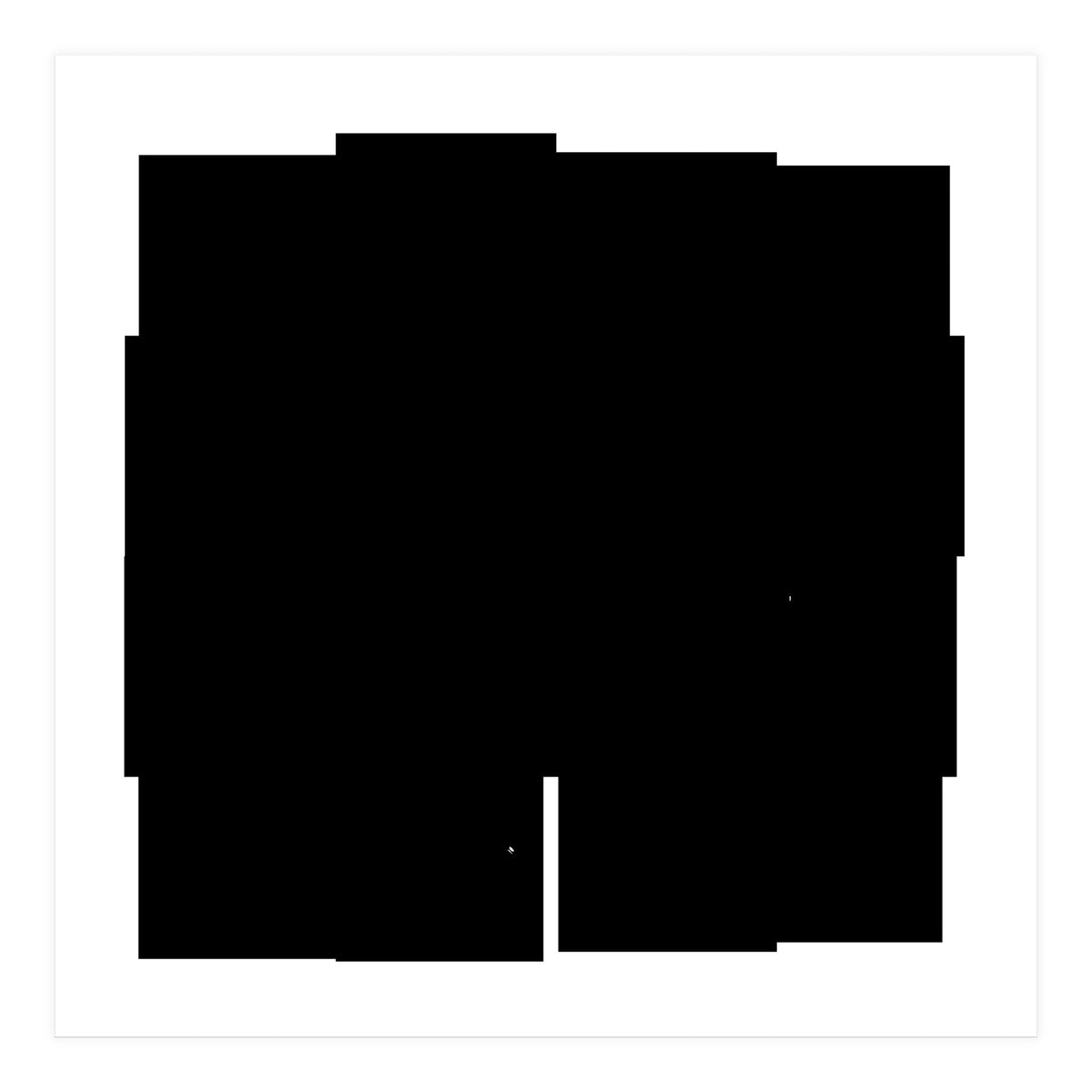 Fantasy Black Flower  (Print Only)