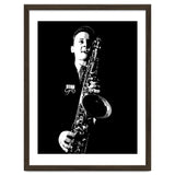 Stan Getz American Jazz Saxophonist in Grayscale thumbnail