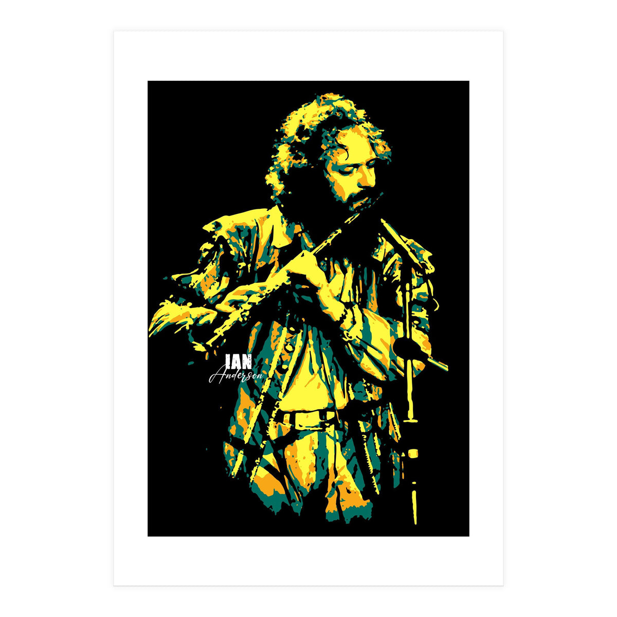 Ian Anderson British Musician Legend (Print Only)