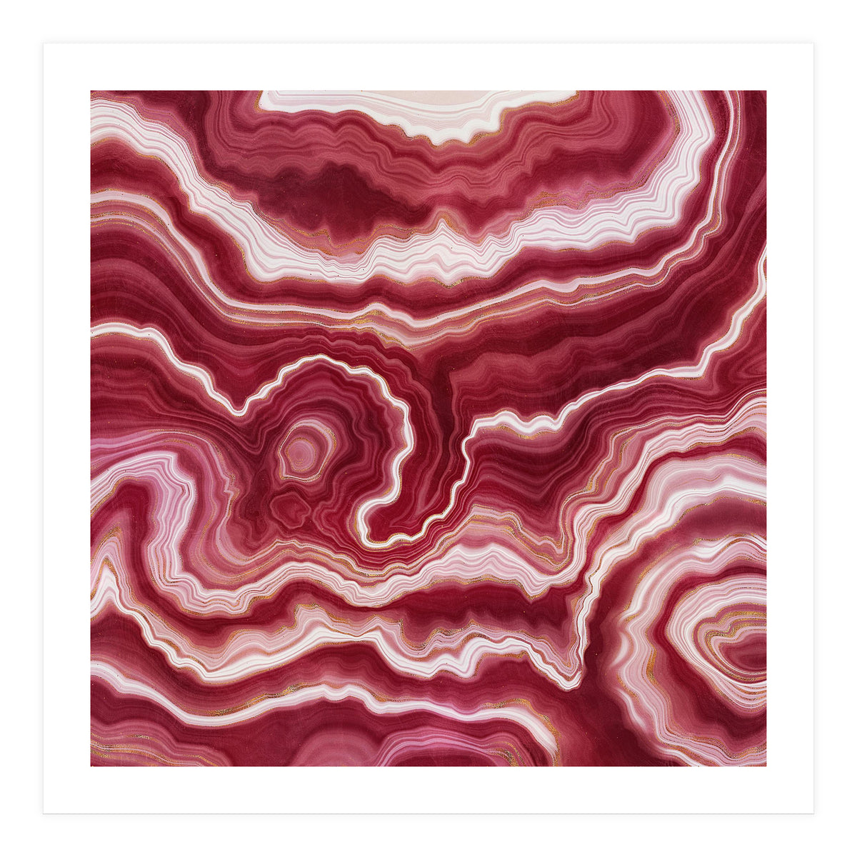 Red Agate Texture 10 (Print Only)
