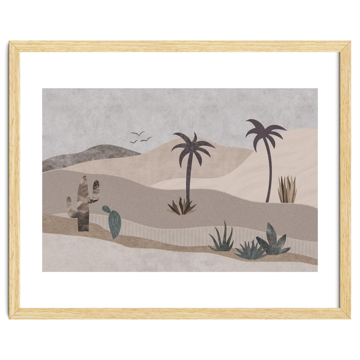 Abstract Landscape Calm Oasis