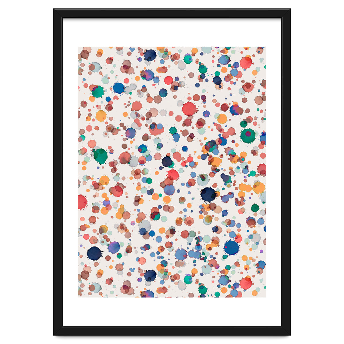 Drops Watercolor Texture Blue