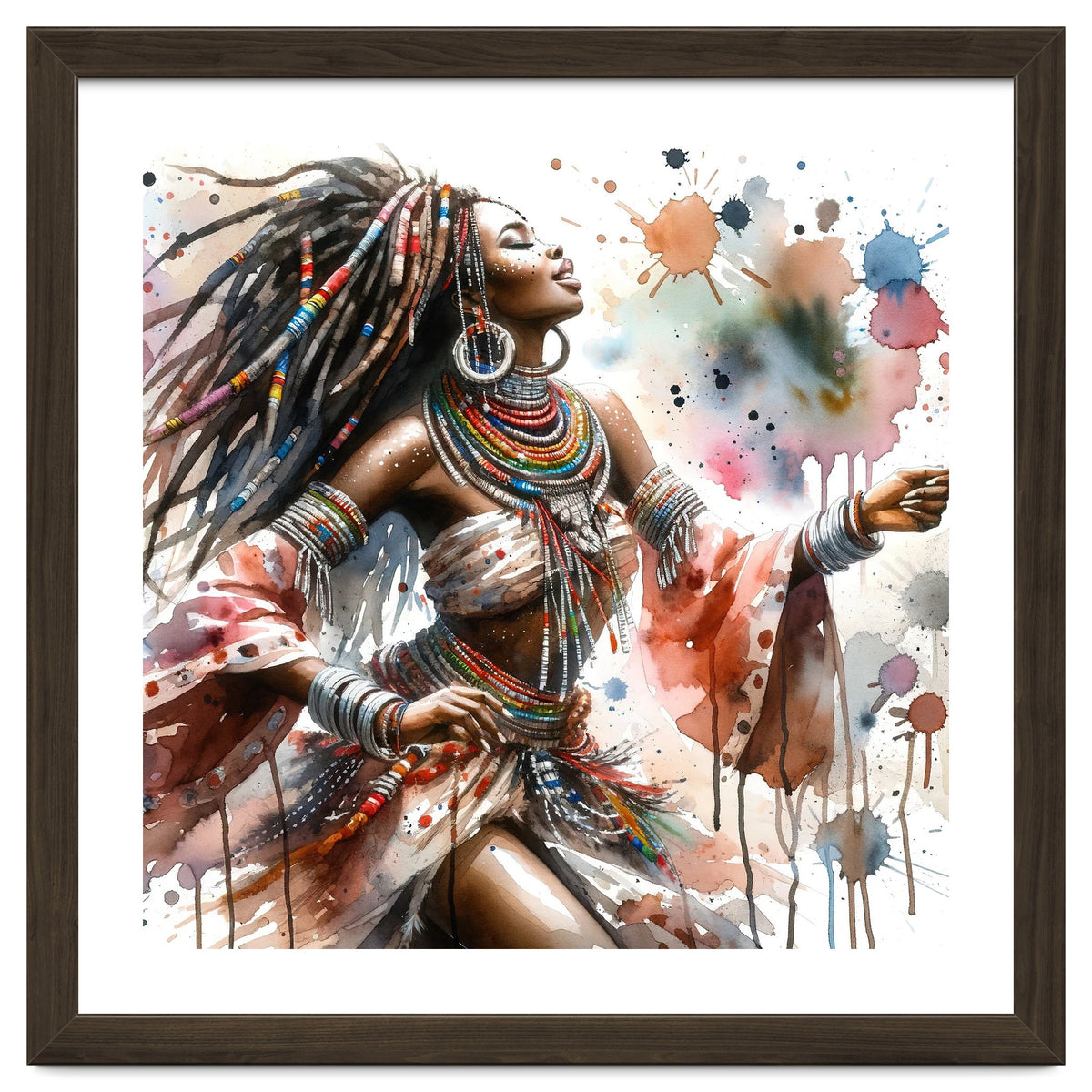 Skyward Beadwork Dancer Portrait