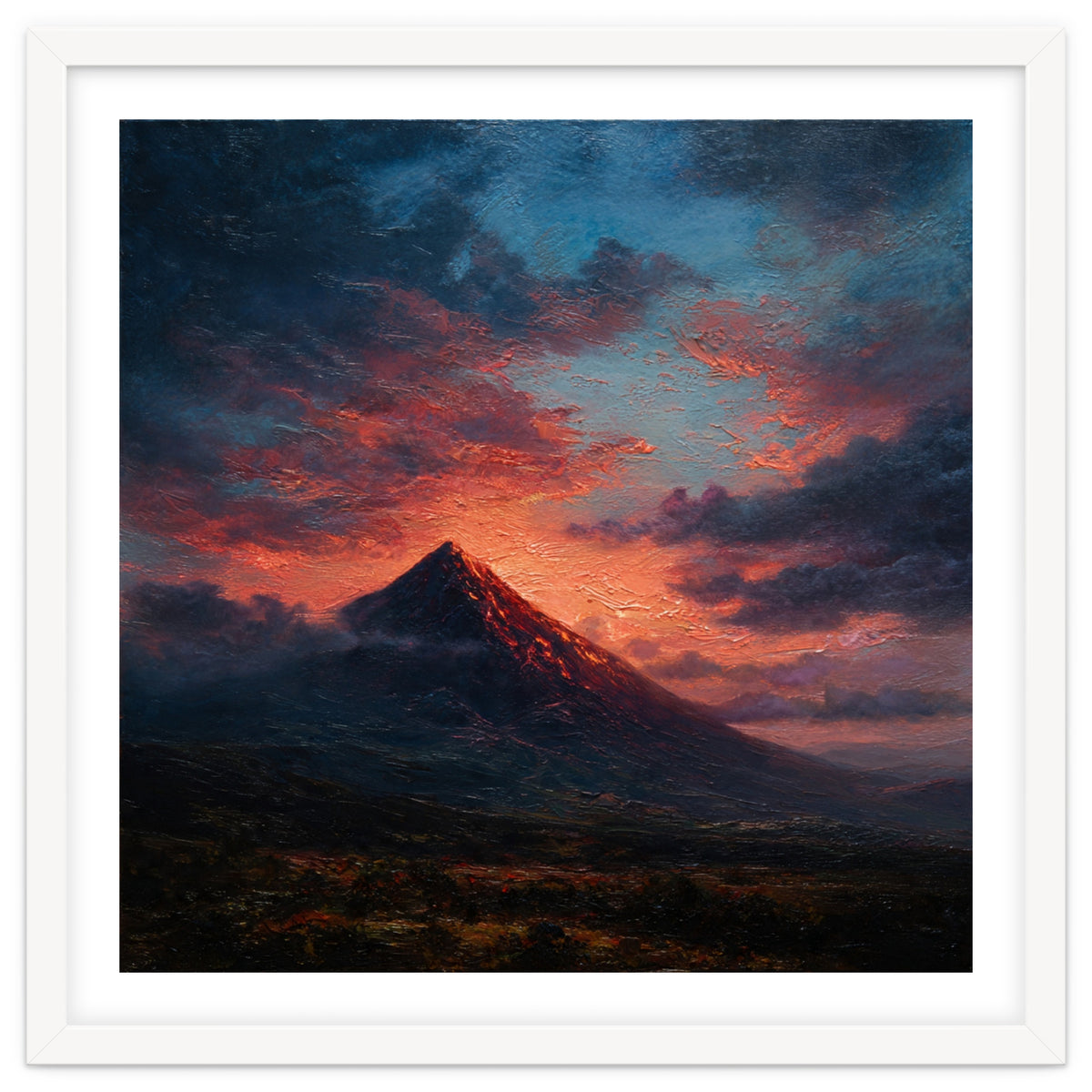 Majestic Mountain Peak at Sunset