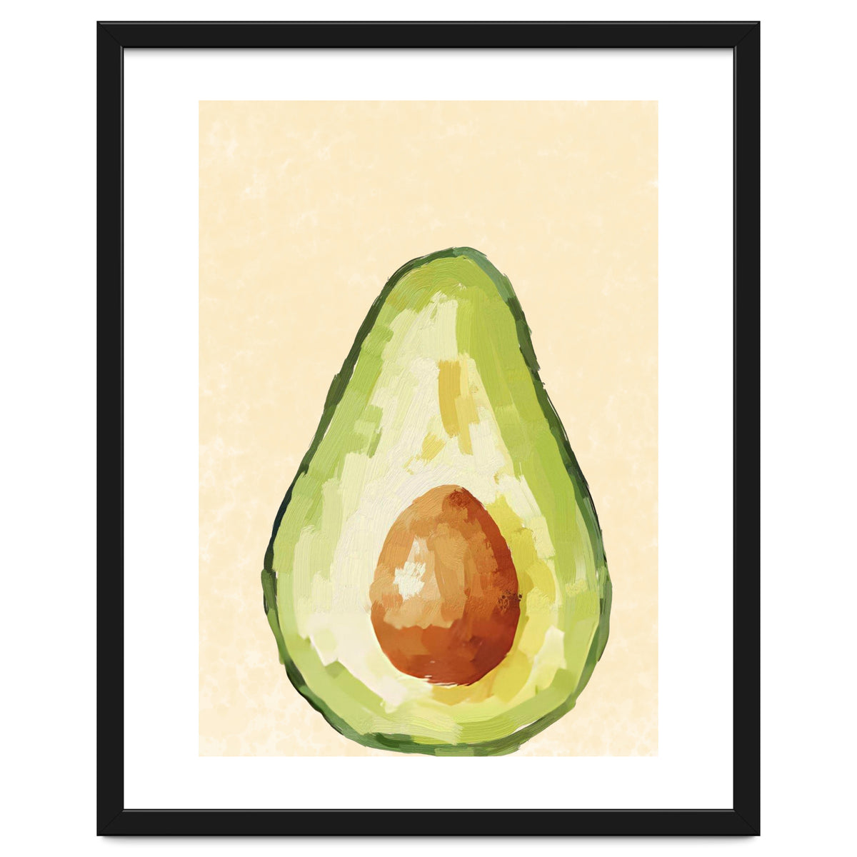 Avocado Half, Fresh Food Kitchen Art
