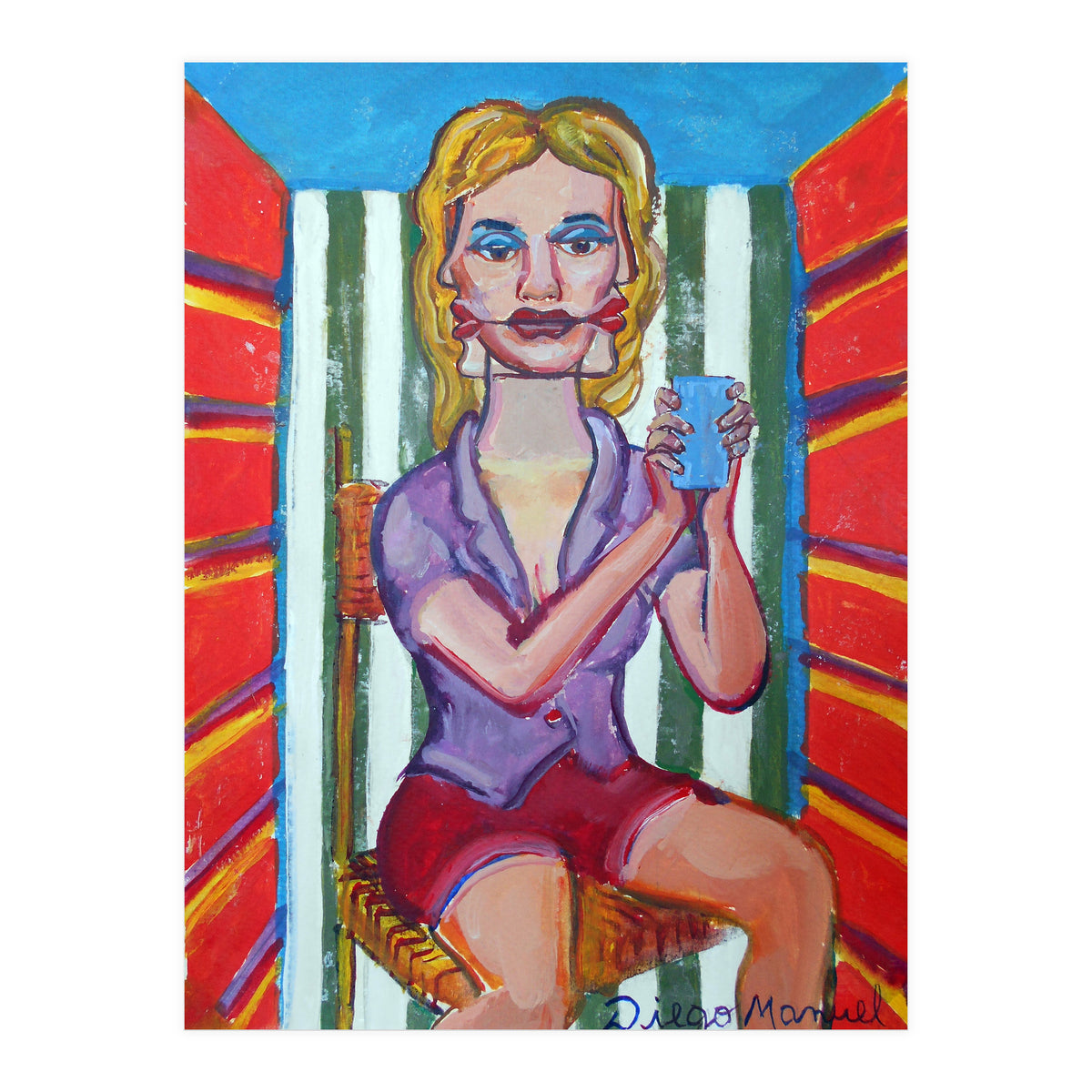 Mujer En La Silla (Print Only)