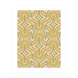 Ochre Retro Marbled Tiles (Print Only) thumbnail