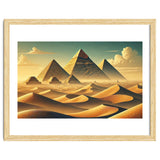Vintage Egypt, Pyramids Of Giza Poster thumbnail
