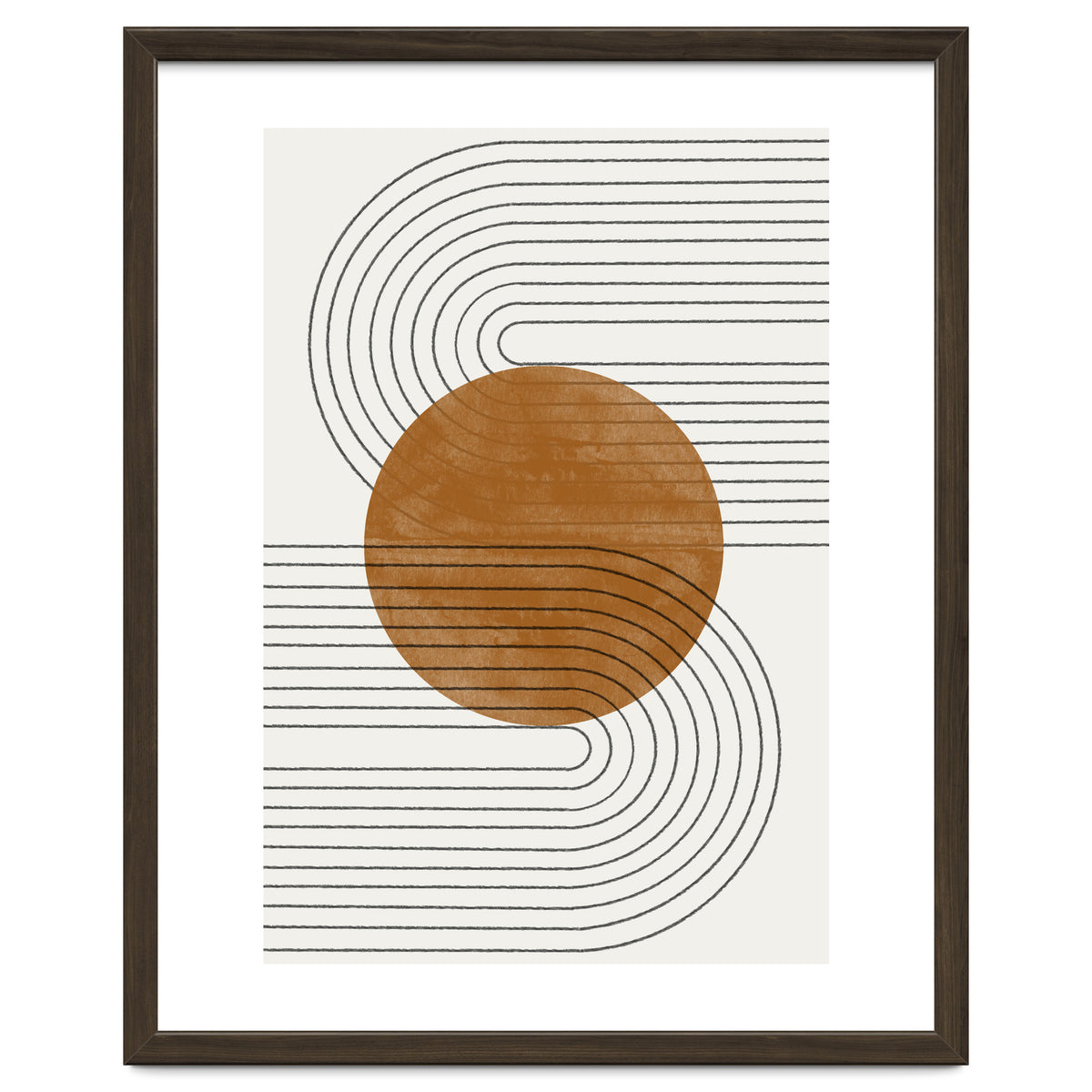 BROWN MINIMALIST MOON