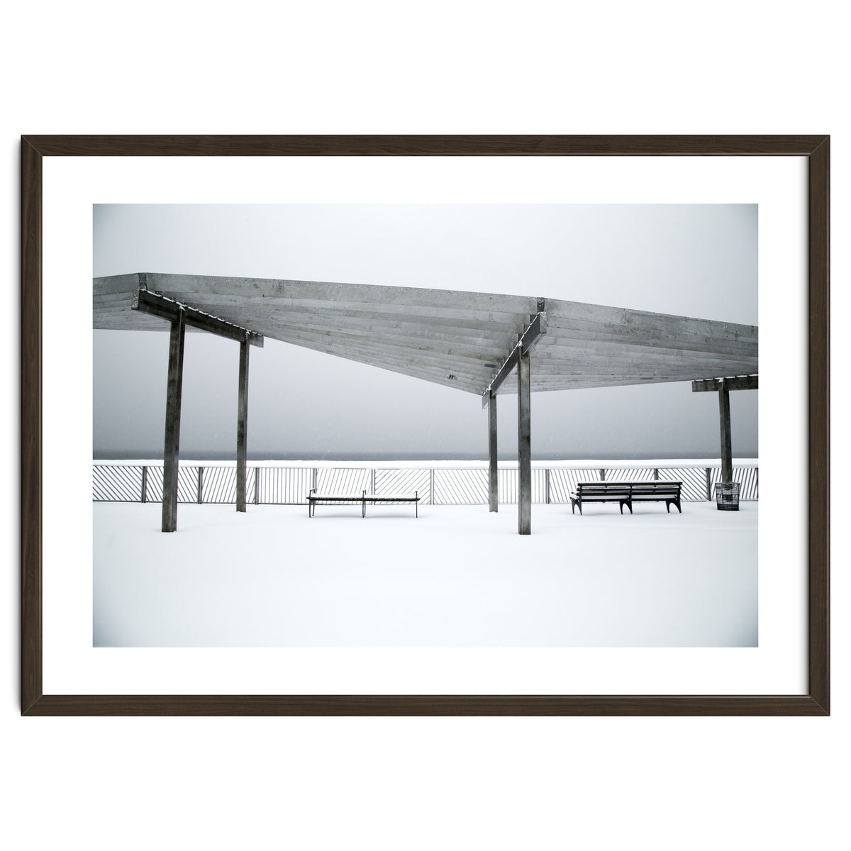 Rest point - Winter seascape