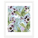 Kaya | Powder Blue Pastel Snowy | Vintage Botanical Floral Boho Garden | Spring Blossom thumbnail