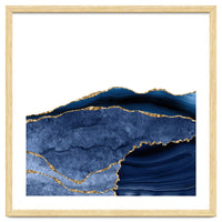 Navy & Gold Agate Texture 24