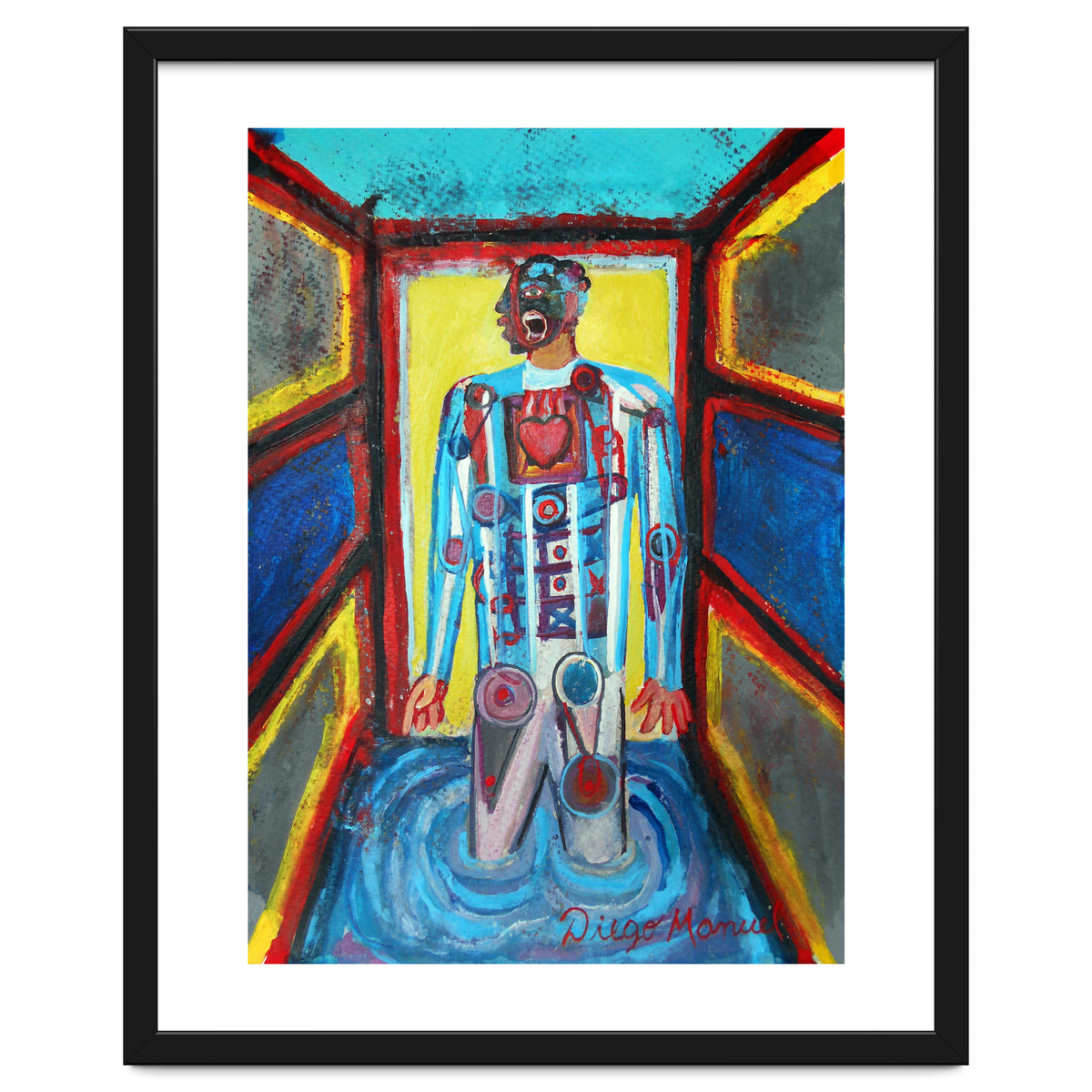 Estudio Cubista De Un Hincha De Futbol 2