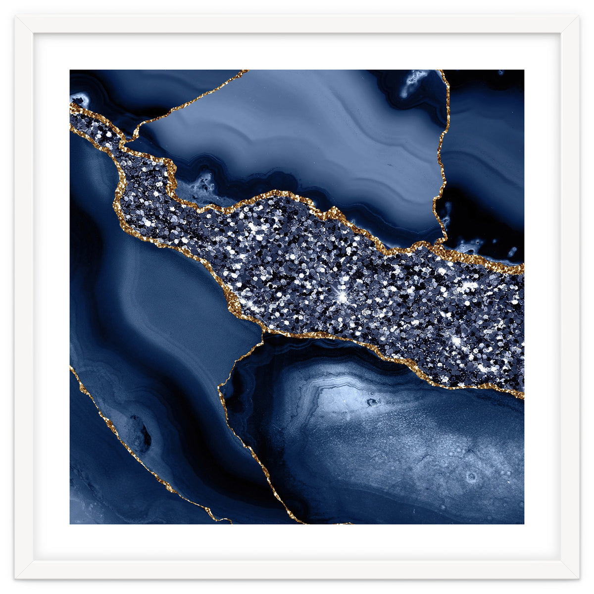 Agate Glitter Ocean Texture 05