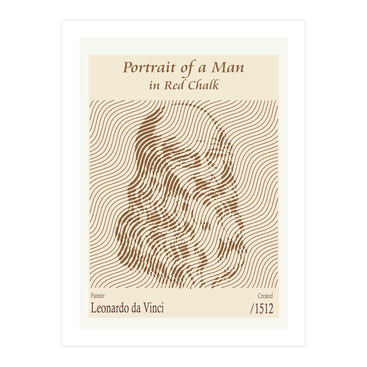 Portrait Of A Man In Red Chalk (self Portrait) – Leonardo Da Vinci (1512) (Print Only)