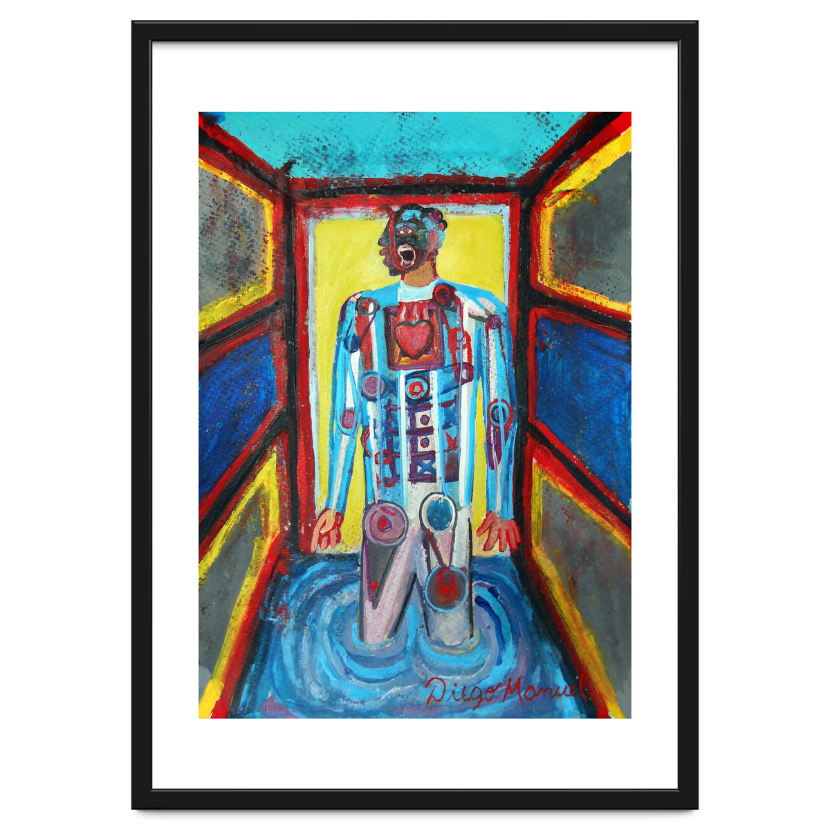 Estudio Cubista De Un Hincha De Futbol 2