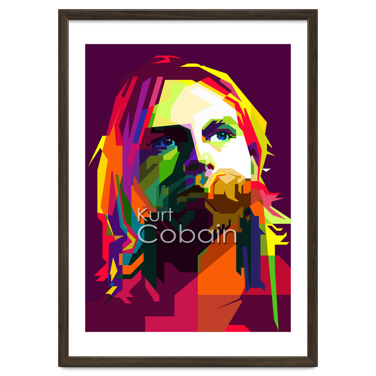 Kurt Cobain Grunge Music Pop Art WPAP