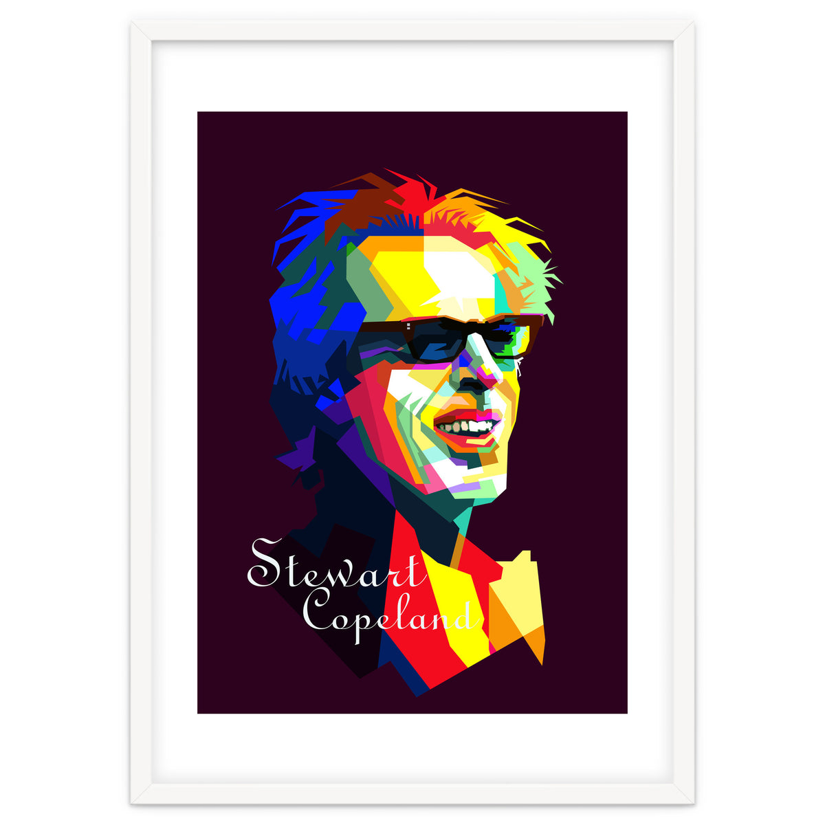 Stewart Copeland The Police Pop Art WPAP