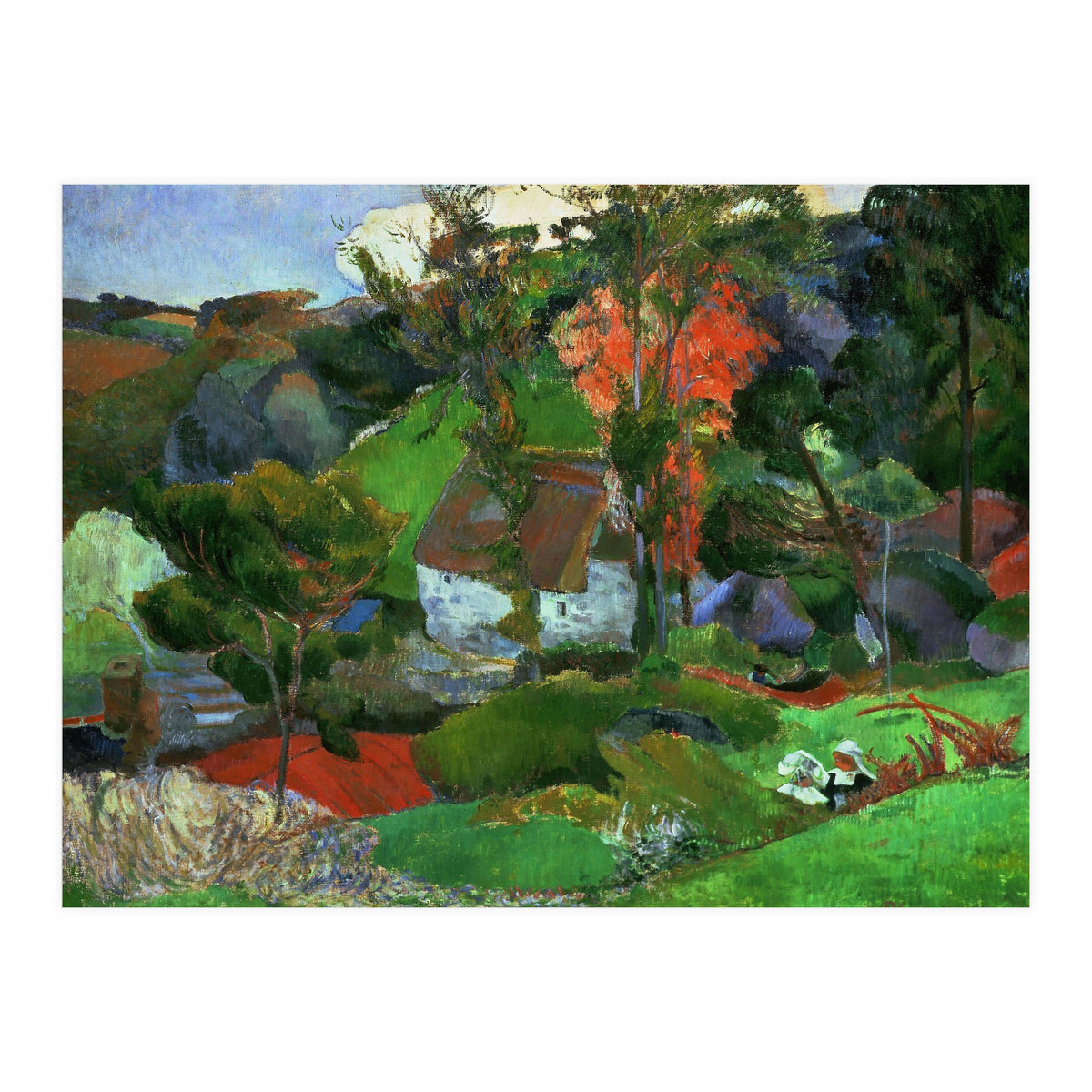 Paul Gauguin / 'Aven running through Pont-Aven', 1888, Oil on canvas. (Print Only)