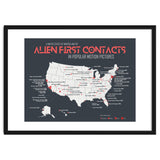 USA Map of Alien First Contacts in Movies thumbnail