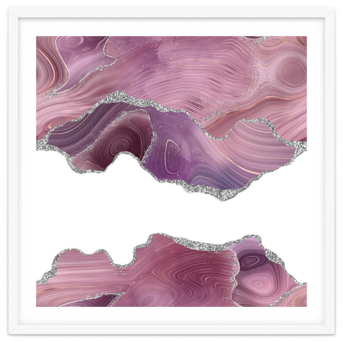 Mauve & Silver Agate Texture 07