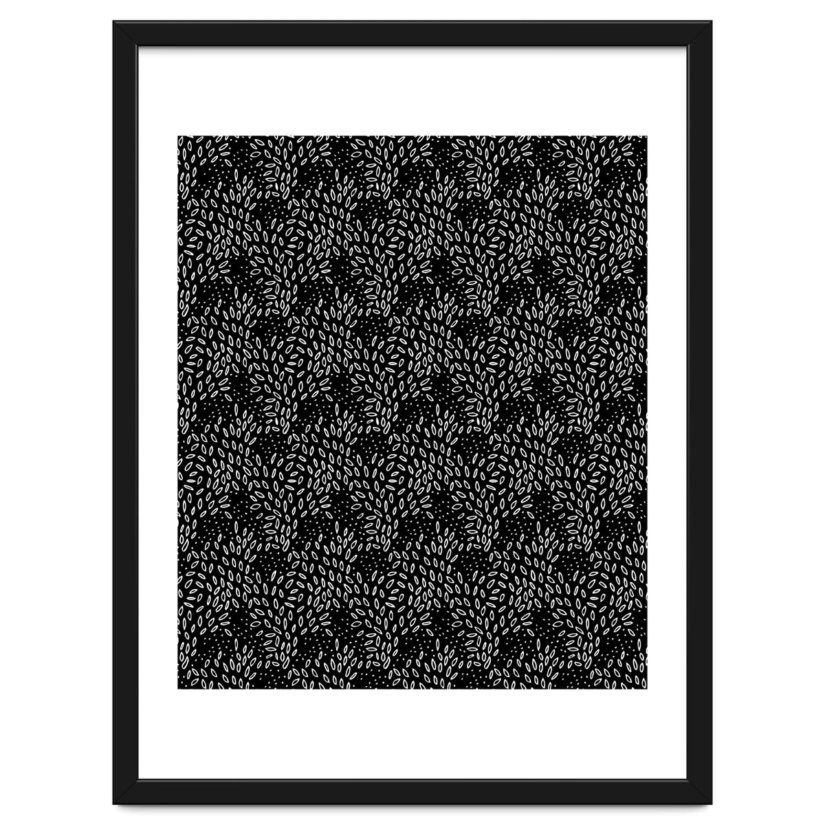 Black Floral Pattern