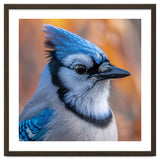 Blue Jay Bird Close Up Detailed Portrait thumbnail