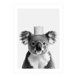 Koala, Toilet Paper Crown, Cute Animal Bathroom Art (Print Only) thumbnail
