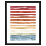 Watercolour Sunset Stripes Orange thumbnail