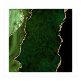 Green & Gold Agate Texture 15  (Print Only) thumbnail