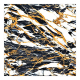 Painted Black Gold & White Marble, Luxe Exotic Eclectic Texture Pattern, Precious Stones Painting (Print Only) thumbnail