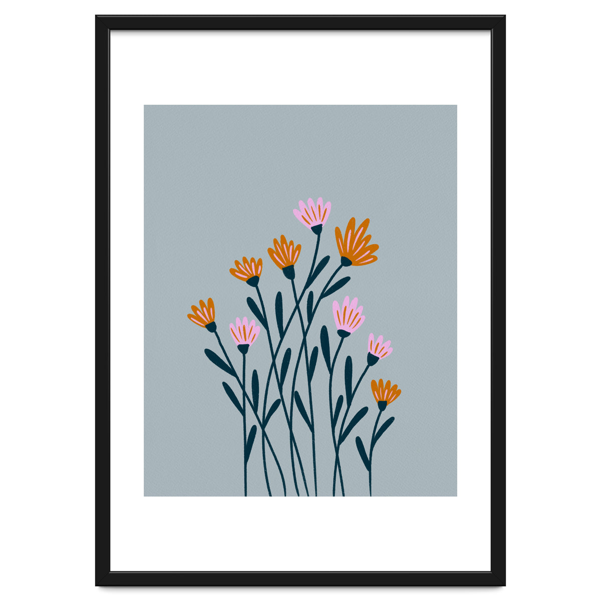 Orange and Pink Flowers