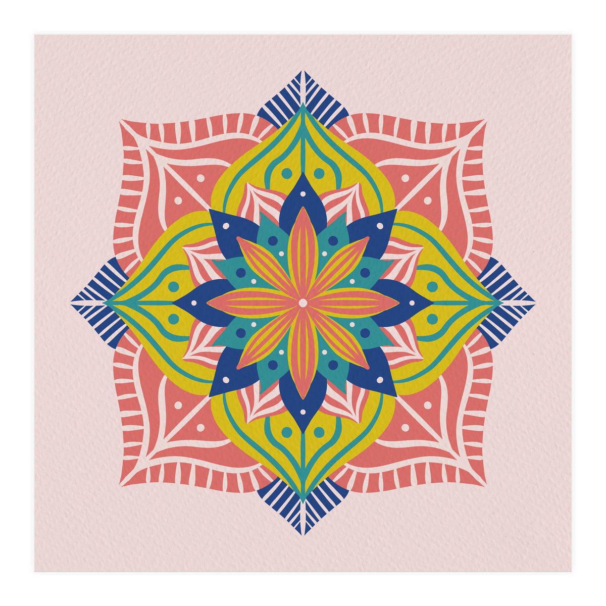 Colorful abstract mandala (Print Only)