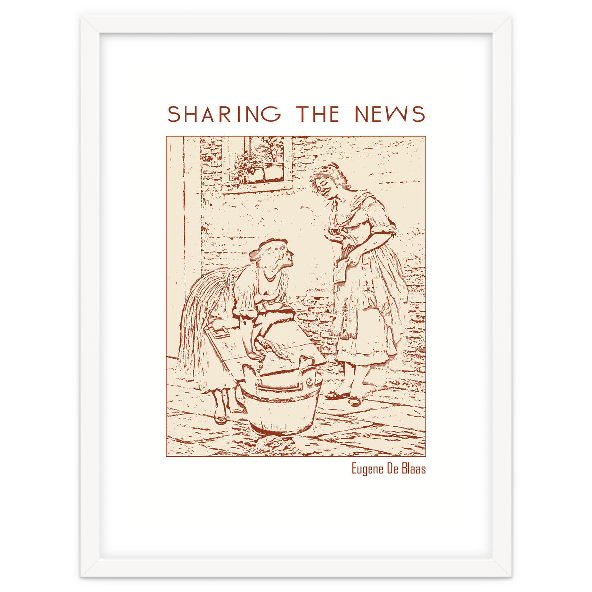 Sharing The News – Eugene De Blaas