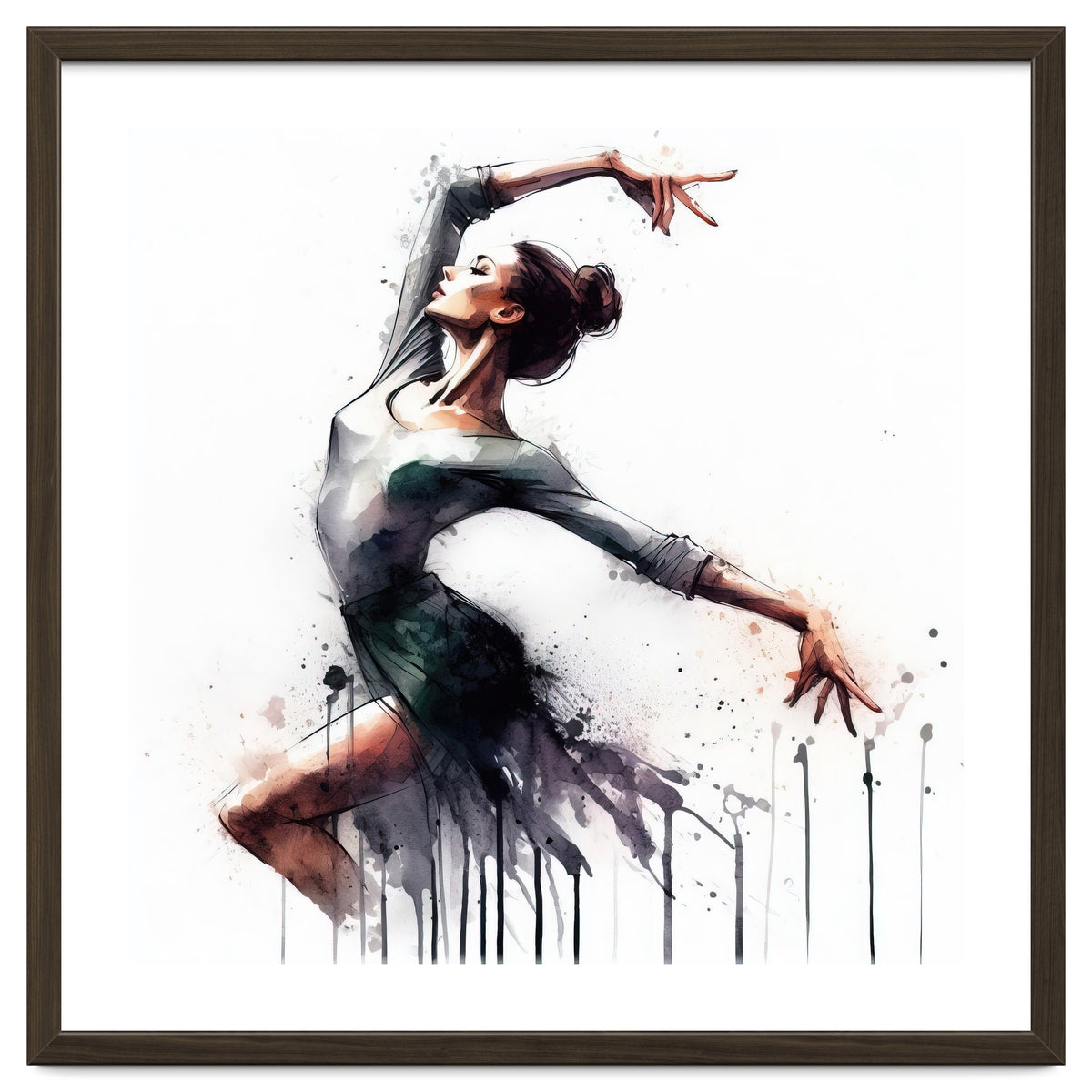 Watercolor Ballet Dancer #2