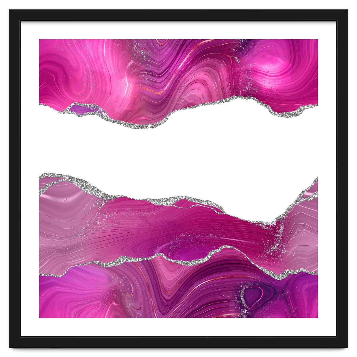 Magenta & Silver Agate Texture 08