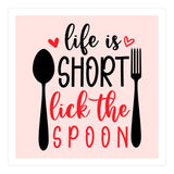 Life Is Short Lick The Spoon  (Print Only) thumbnail