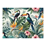 Tropical Toucans in Lush Jungle Foliage (Print Only) thumbnail